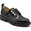 Charles David Gent Imitation Pearl Studded Derby In Black