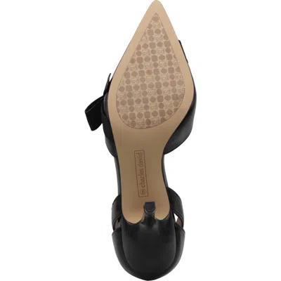 Charles David Gluck Faux Leather Pump In Black