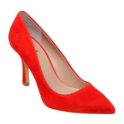 Charles David Incredibly Womens Pointed Closed Toe Stiletto Heel Pumps In Red