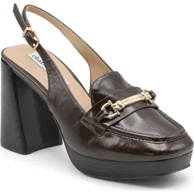 Charles David Nicko Faux Leather Slingback Pump In Dk Brown-sm