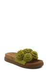 Charles David Palms Platform Slide Sandal In Green