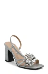 Charles David Rome Slingback Sandal In Silver