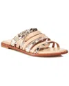 Charles David Source Leather Sandal In Gold