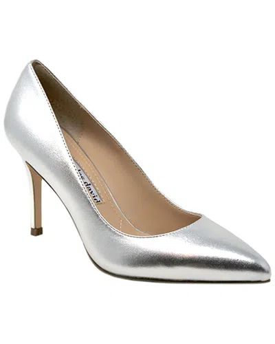 Charles David Vibe Leather Dress Shoe In Silver