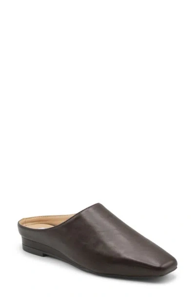 Charles David Viking Faux Leather Flat Mule In Brown