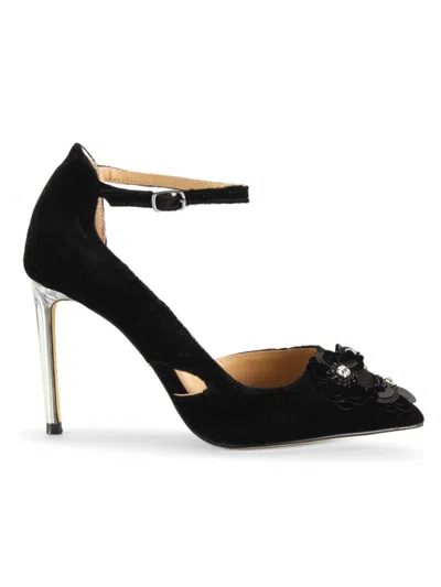 Charles David Women's 89mm Rae Embellished Velvet Pumps In Black