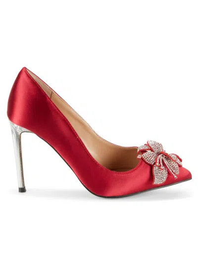 Charles David Women's Embellished Stiletto Heel Pumps In Red