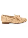 Charles David Women's Finite Bow Crochet Ballet Flats In Natural