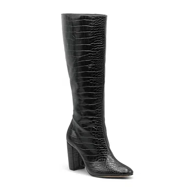 Charles David Womens Bart Block Heel Dress Boots In Black