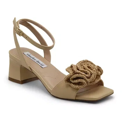 Charles David Womens Rubicon Heeled Sandals In Nude