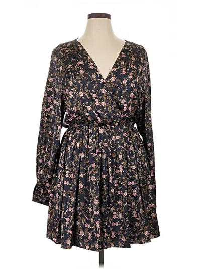 Charles Henry Casual Dress In Black