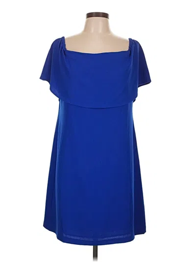 Pre-owned Charles Henry Casual Dress In Blue