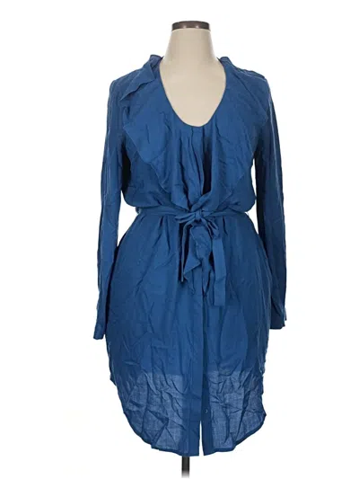 Pre-owned Charles Henry Casual Dress In Blue
