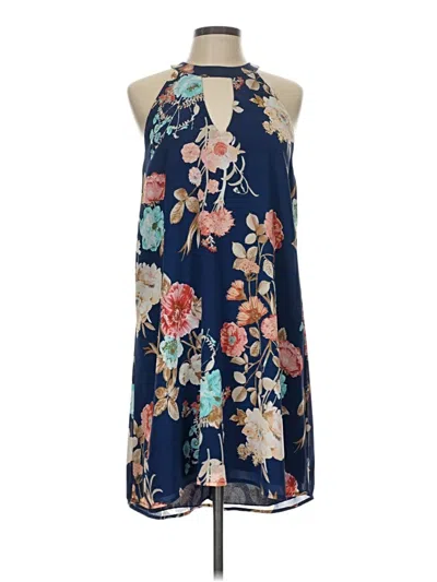 Pre-owned Charles Henry Casual Dress In Blue