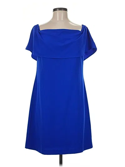 Pre-owned Charles Henry Casual Dress In Blue