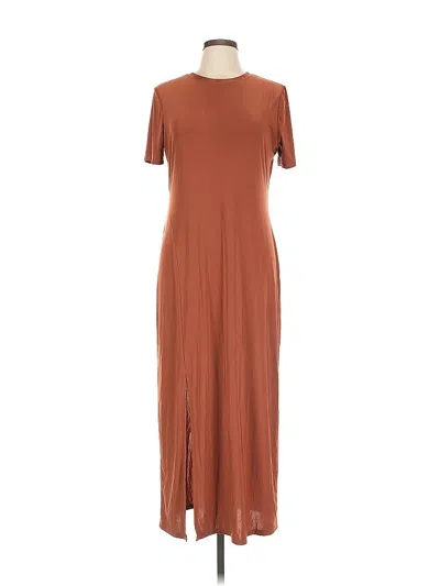 Pre-owned Charles Henry Casual Dress In Brown