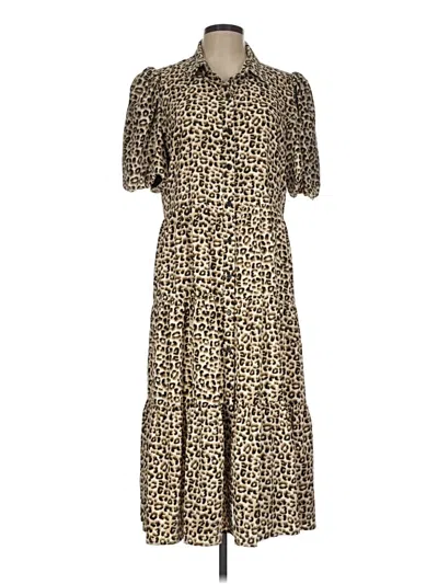 Pre-owned Charles Henry Casual Dress In Brown