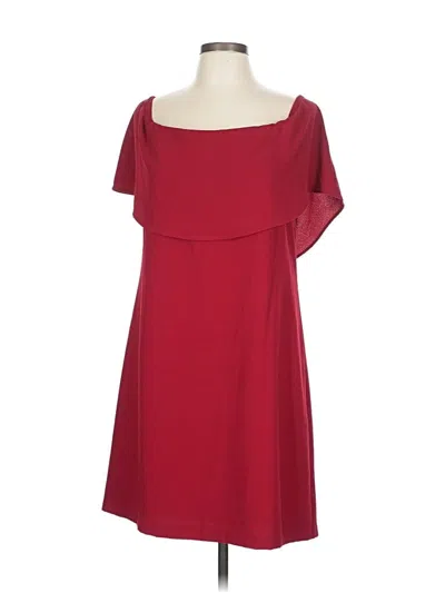 Pre-owned Charles Henry Casual Dress In Burgundy