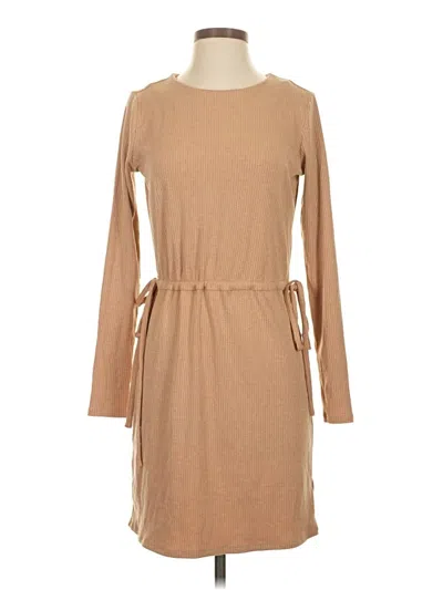 Pre-owned Charles Henry Casual Dress In Tan