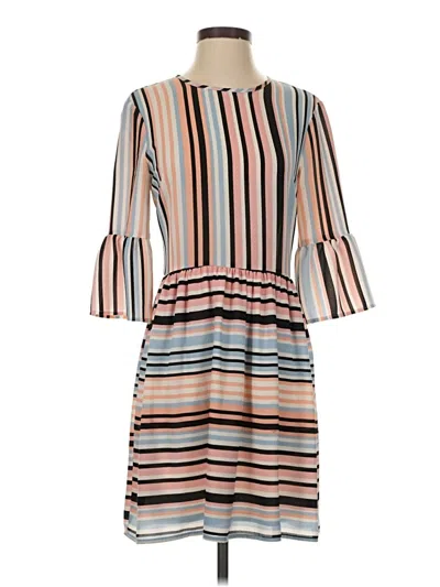Pre-owned Charles Henry Casual Dress In Tan