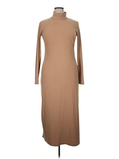 Pre-owned Charles Henry Casual Dress In Tan
