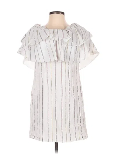 Pre-owned Charles Henry Casual Dress In White