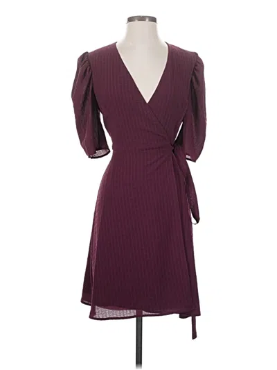 Pre-owned Charles Henry Cocktail Dress In Burgundy