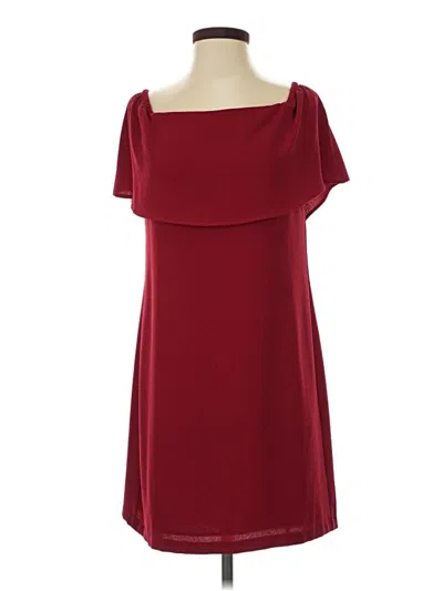 Pre-owned Charles Henry Cocktail Dress In Burgundy