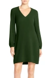 Charles Henry Crepe A-line Dress In Green