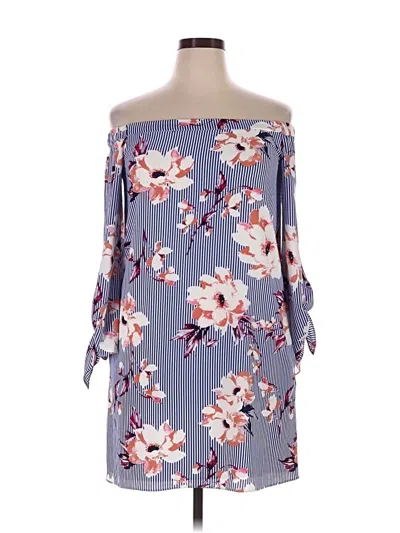Pre-owned Charles Henry Kimono In Blue
