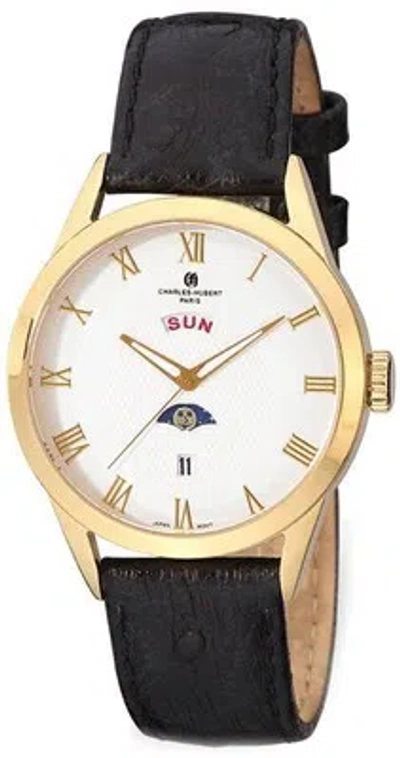 Pre-owned Charles-hubert Ladies Charles Hubert Stainless Steel White Dial Watch Xwa5543