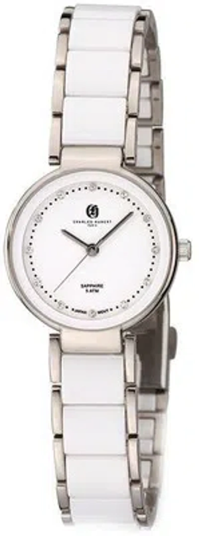 Pre-owned Charles-hubert Ladies Charles Hubert Titanium White Dial Watch