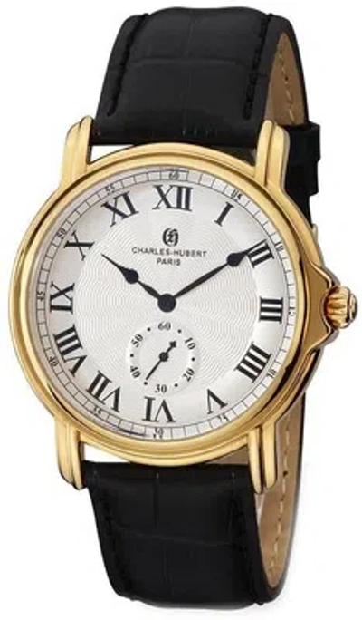 Pre-owned Charles-hubert Mens Charles Hubert Stainless Steel Silver-tone Dial Watch Xwa5531