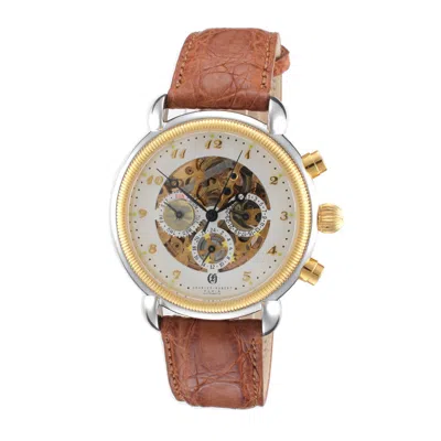 Pre-owned Charles-hubert Charles Hubert Paris Mens Two-tone Stainless Steel Case Mechanical Watch - 3727w