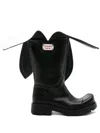 Charles Jeffrey Loverboy 45mm Leather Flap Boots In Black