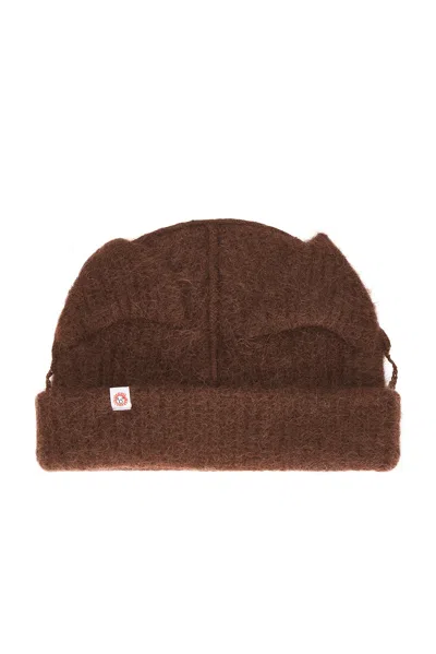 Charles Jeffrey Loverboy Alpaca Chunky Ears Beanie In Brown