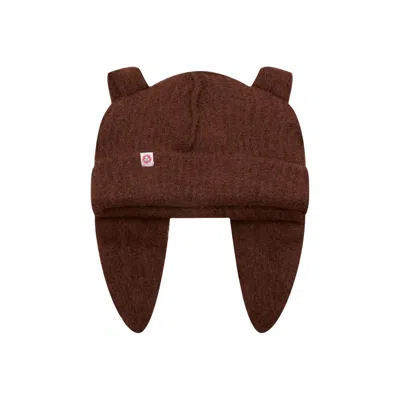 Pre-owned Charles Jeffrey Loverboy Alpaca Chunky Rabbit Beanie 'brown' | Men's Size Onesize