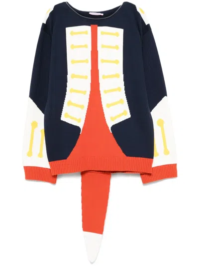 Charles Jeffrey Loverboy Animal Boo Sweater In Multicolor