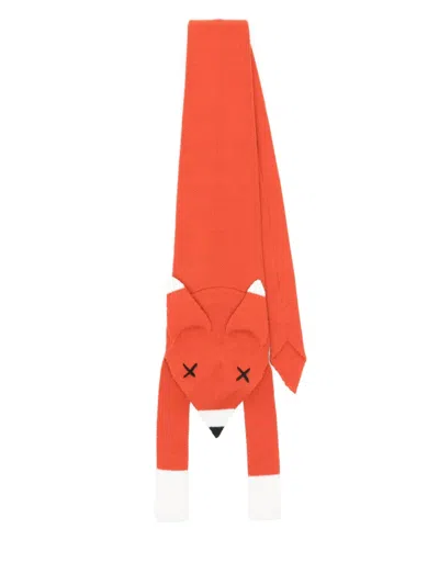 Charles Jeffrey Loverboy Animal-motif Tie In Orange