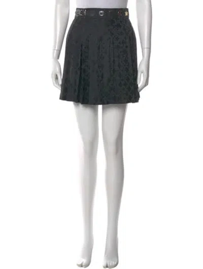 Pre-owned Charles Jeffrey Loverboy Animal Print Mini Skirt In Gray