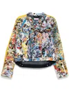 Charles Jeffrey Loverboy Art Denim Jacket In Blue