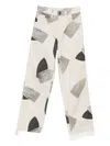 Charles Jeffrey Loverboy Off-white Art Jeans In Neutral