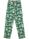 Charles Jeffrey Loverboy Art Logo-patch Jeans In Green