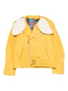 Charles Jeffrey Loverboy Banana Biker Jacket In Yellow