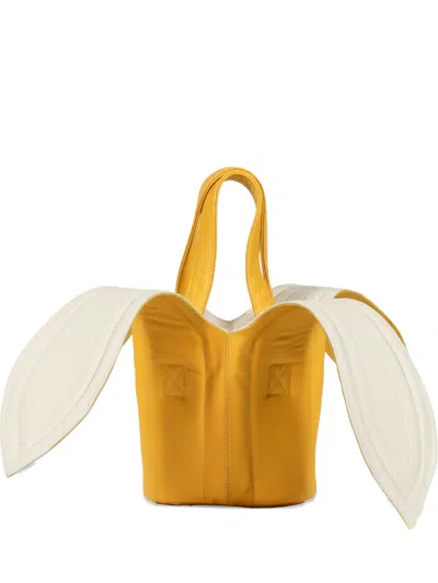 Charles Jeffrey Loverboy Banana Bucket Bag In Yellow