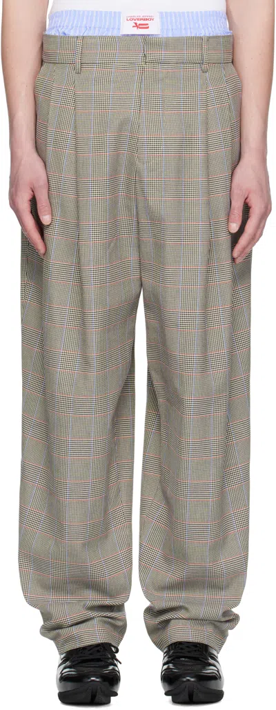 CHARLES JEFFREY LOVERBOY BEIGE ABERDEEN TROUSERS