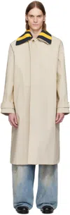 Charles Jeffrey Loverboy Beige Doctors Mac Coat In Beige