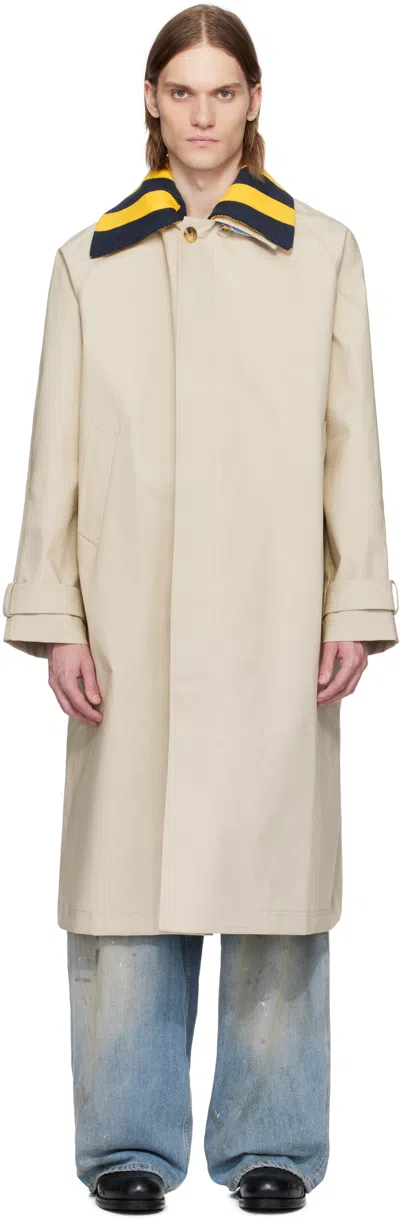 Charles Jeffrey Loverboy Beige Doctors Mac Coat