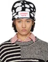 Charles Jeffrey Loverboy Black & White Loverboy Beanie In Black + White Polka