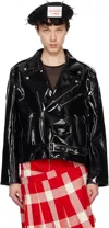 Charles Jeffrey Loverboy Black Biker Jacket In Blk